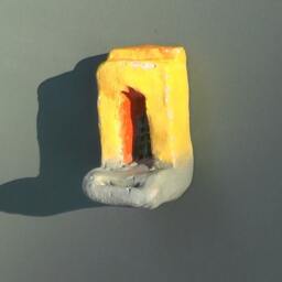 Middle Eastern Doorway - Wall Sculpture, Outdoor, Desk, Aquarium. Acrylic Paint On Polymer Clay - thumbnail 2