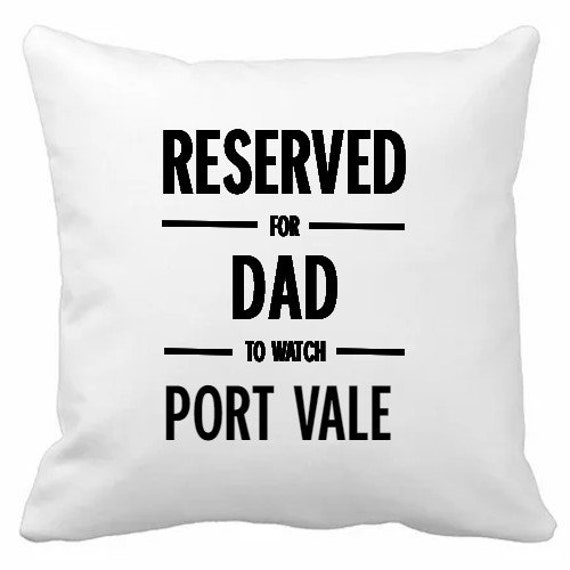 Port Vale Personalised Cushion Cover