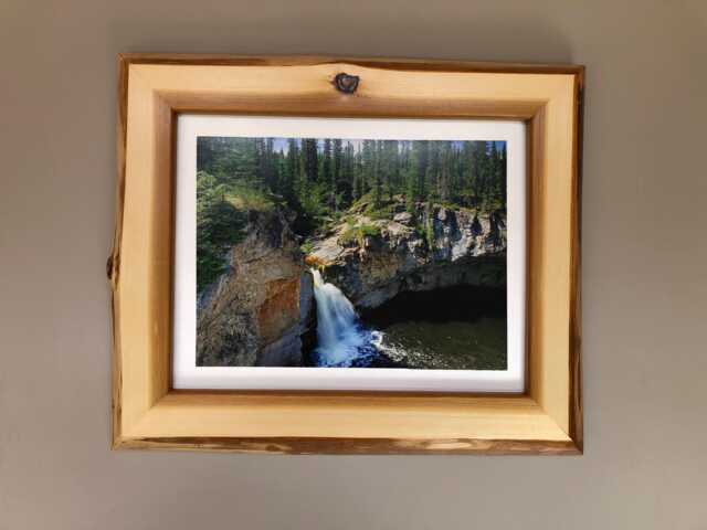 Live Edge Wood Picture Frame, Home Decor, Rustic Frame, Wall Decor 11x14 Inches - image 1