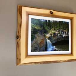 Live Edge Wood Picture Frame, Home Decor, Rustic Frame, Wall Decor 11x14 Inches - thumbnail 2