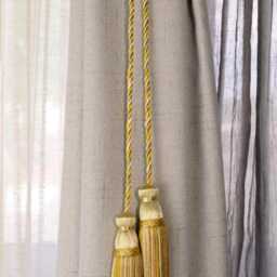 "D??copro Double Tassel Curtain & Drapery Tieback/Holdback, 4"" - 10cm, 29" - thumbnail 2