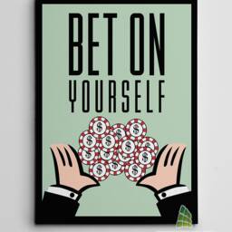 Monopoly Motivational Inspirational Quote Canvas Art Wall Print Picture Framed Home Decor -C453 - thumbnail 2