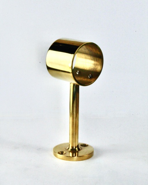 Solid Brass Bracket For 38mm Pole With Tall Projection - 1.5 - image 1