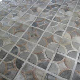 Patchwork Cowhide Rug- Free Shipping - Model Buenos Aires. Size 5' X 7' Mix Of Greys & Brindle Beige - thumbnail 2