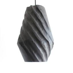 Wood Chandelier, Hand Carved Natural Pendant Light - thumbnail 4