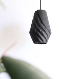 Wood Chandelier, Hand Carved Natural Pendant Light - thumbnail 2