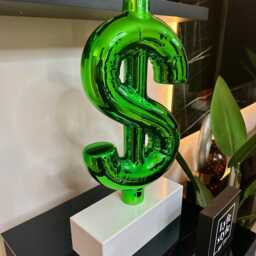 Pop Money - Sculpture Pop Art Statue Alec Monopoly Inspired Chrome - thumbnail 2