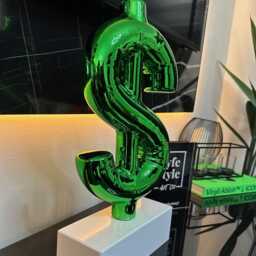 Pop Money - Sculpture Pop Art Statue Alec Monopoly Inspired Chrome - thumbnail 3