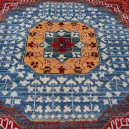 9x12 Ft Farmhouse New Mamluk Design Area Rug, Handmade Medallion Wool Afghan Luxury Bedroom Livingroom Office D??cor Rug - thumbnail 3