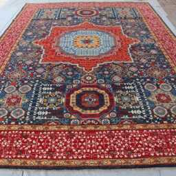 9x12 Ft Farmhouse New Mamluk Design Area Rug, Handmade Medallion Wool Afghan Luxury Bedroom Livingroom Office D??cor Rug - thumbnail 2