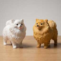 Fluffy Pomeranian Wood Carving, Cute Dog Figurine, Pet Memorial Gift, Wooden Puppy Statue, Desk Decor For Lovers - thumbnail 2