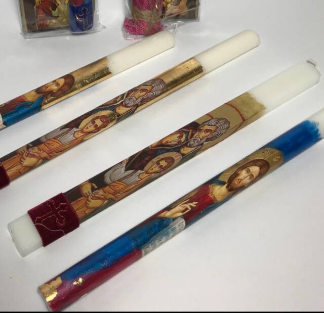 Easter Candles-Greek Easter Candles, Lambada, Jesus Candle For Boy Or Girl - image 1