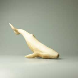 Wooden Whale Sculpture - 13 - thumbnail 3