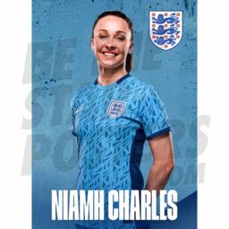 Lionesses Charles 23/24 Away Headshot Poster - Officially Licensed Product A4/A3 Framed Options - thumbnail 2