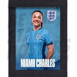 Lionesses Charles 23/24 Away Headshot Poster - Officially Licensed Product A4/A3 Framed Options - thumbnail 1