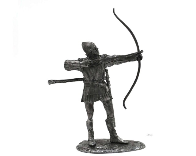 Tin 54mm French Archer Metal Figurine 132 Scale - image 1
