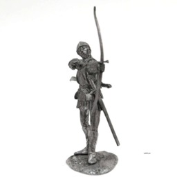 Tin 54mm French Archer Metal Figurine 132 Scale - thumbnail 2