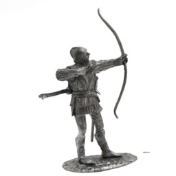 Tin 54mm French Archer Metal Figurine 132 Scale - thumbnail 4