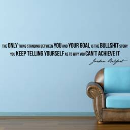 Jordan Belfort Quote Wall Decal Inspirational Office, Gym Decor - thumbnail 2