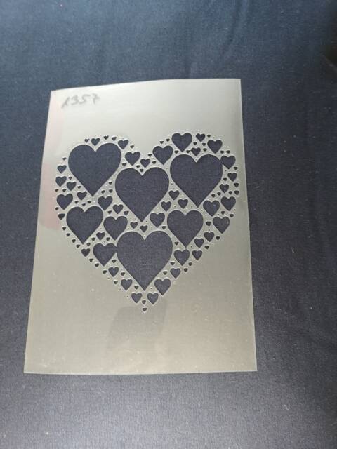 Hearts in Heart Stencil, Flexible, Reusable, 125Mic, Wall Decor, Home Decor, Furniture Painting, Card Making, Craft Stencil From Bitofeverythingbyb