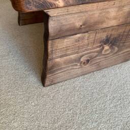 Waney Edge Coffee Table Live Handmade Rustic Edge Coffee Table Solid Wood Farmhouse Style Oak Pine - thumbnail 2