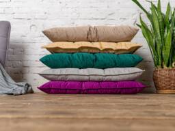 Large Velvet Floor Cushion, Pillow, Custom Elegant Sofa, Bench Couch, Seating, French Cushion - thumbnail 1