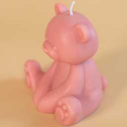 Handcrafted Teddy Bear Soy Wax Candle - Toronto Made - thumbnail 4