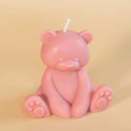 Handcrafted Teddy Bear Soy Wax Candle - Toronto Made - thumbnail 2