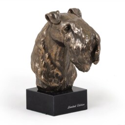 Kery Blue Terrier, Dog Marble Statue, Limited Edition, Artdog. Made Of Cold Cast Bronze. Solid, Perfect Gift. Limited Edition