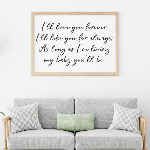 Nursery Art, Print Set, Download, Calligraphy Quote, Children's Playroom Baby's Room Signs With Quotes - image 1