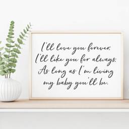 Nursery Art, Print Set, Download, Calligraphy Quote, Children's Playroom Baby's Room Signs With Quotes - thumbnail 3