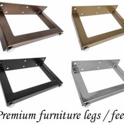 Handmade Steel Bench Legs - U.K. Crafted Furniture Feet - Set Of 4 - thumbnail 2