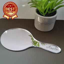 Hand Held Mirrors - Plain Or Personalised Engraving - Bespoke Items Made