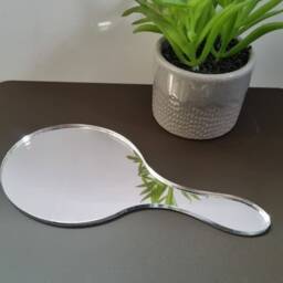 Hand Held Mirrors - Plain Or Personalised Engraving - Bespoke Items Made - thumbnail 2