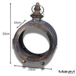 Devra Vintage Style Round Lantern - thumbnail 4
