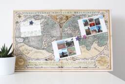 Map Magnetic Noticeboard