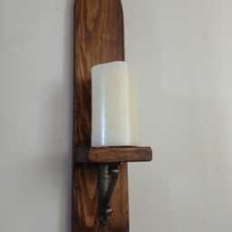 Wooden Gothic Style Wall Sconce's - thumbnail 3