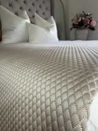 Elegant Adriana Taupe Bed Runner Luxury Throw Scarf For Double, King Super Bedding Sets - thumbnail 1