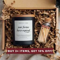 Smells Like Your Forties Have Expired Candle Best Friend 50Th Birthday Gifts Card Gift B - thumbnail 1