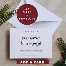 Smells Like Your Forties Have Expired Candle Best Friend 50Th Birthday Gifts Card Gift B - thumbnail 3
