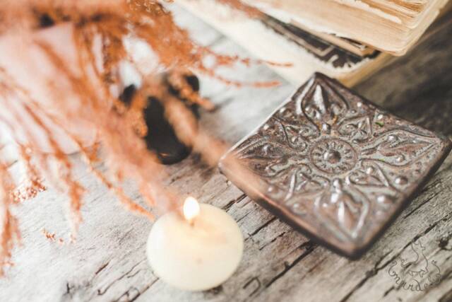 Square Dark Ceramic Draining Soap Dish - Brown Pottery Holder With Drain - image 1