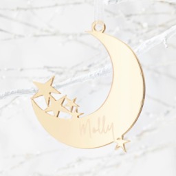 Moon Personalised Christmas Decoration - thumbnail 3