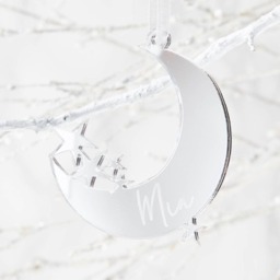 Moon Personalised Christmas Decoration - thumbnail 4