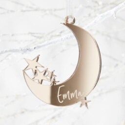 Moon Personalised Christmas Decoration - thumbnail 2