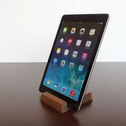 Wood Ipad Stand. Air - Pro Mini Wooden Stand. Walnut Tablet Stand - thumbnail 2