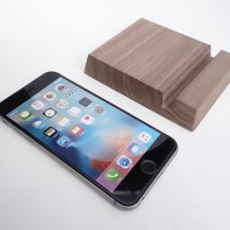 Wood Ipad Stand. Air - Pro Mini Wooden Stand. Walnut Tablet Stand - thumbnail 3