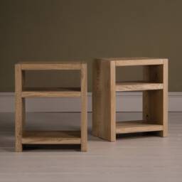 Bedside Table Solid Oak - thumbnail 1