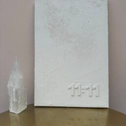 Custom Time/ Date Canvas- Textured Wall Art - 3D Canvas Nursery/ Bedroom/ Home D??cor. Made To Order - thumbnail 3