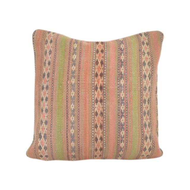 Handwoven Wool Kilim Pillow Cover - image 1