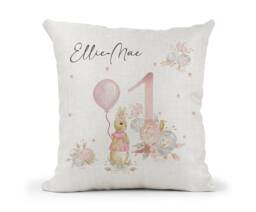 Personalised Peter Rabbit Cushion...girls 1st Birthday Gift..bedroom Decor...daughter..granddaughter..goddaughter..niece.. Keepsake..flopsy - thumbnail 1